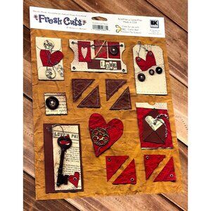EK SUCCESS FRESH CUTS FC030 LOVE NOTES Scrapbook Embellishments BY REBECCA SOWER